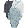 CARTER'S Body dlhý rukáv Blue Dogs chlapec LBB 3ks