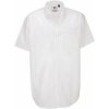 Košeľa pánska B&C Heritage s krátkym rukávom - biela, 3XL