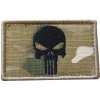 WARAGOD nášivka Embroidery Rectangle Punisher Flag Patch Multicam