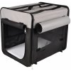 Flamingo Přepravka pro psy Smart Top Plus černo-šedá 64x46x53cm