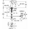 Grohe Essence - Umývadlová batéria s výpustom, chróm - 23462001