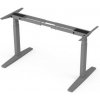 Stolová podnož BASIC, výškovo nastaviteľná, 2-motorová, 120-160cm x80 cm, farba sivá RAL 9006