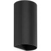 FARO Barcelona | FARO 40543 - Nástenné svietidlo SOLE 2xGU10/8W/230V čierna vrúbkovaná guľatý | FA40543