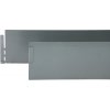 BestBerg BBLE-10ST pozinkovaný záhradný obrubník / 1195 x 130 x 0,65 mm / 5 ks / strieborná