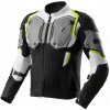 REBELHORN BORG II BLACK GREY FLUO YELLOW PÁNSKA TEXTILNÁ MOTOCYKLOVÁ BUNDA