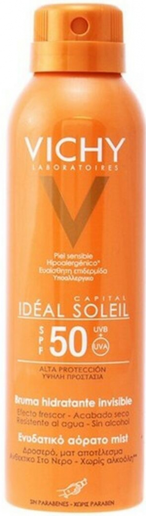 Vichy Capital Solei neviditeľný hydratačný spray SPF50 200 ml