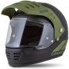 Prilba CASSIDA FormX FlatOut (čierna matná/zelená, zelený matný šilt) XL