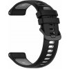Silikónový remienok Ricardo 22mm (pro Garmin Forerunner 970 aj.), čierny V3, Quick Release