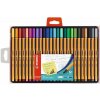 Liner, sada, 0,4 mm, STABILO Point 88, 25 rôznych farieb
