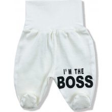 BABY´S WEAR Kojenecké polodupačky boss maslové