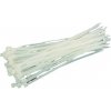 Páska sťahovacia Strend Pro CT66BW, 250x3,6 mm, 50 ks, biela, nylon, viazacia