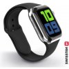 SWISSTEN silikonový řemínek pro Apple Watch 42-44 mm černá 46000111