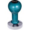 Buna café tamper, kov, modrý, TP, 56 mm, nerez lesk, plochý
