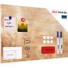 Kovový obraz masivní dřevo 60 x 40 ALLboards METAL MB64_00105