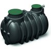 Prosperplast s.r.o. Podzemná plastová nádrž Unground Tank R-3000 (3000 litrov) monolit na dažďovú vodu čierna