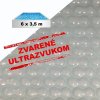 Solárna plachta priehľadná obdĺžnik 6 x 3,5 m 500 mikrónov