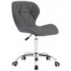 Bestent Kancelárska stolička kožená Dark Grey