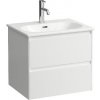 Laufen Lani for Lua - Skrinka s umývadlom, 51x57x44 cm, 2 zásuvky, matná biela H8600832601041