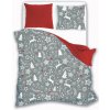 Bavlnené obliečky s potlačou vianočných vzorov 3 časti: 1ks 200x220 + 2ks 70x80