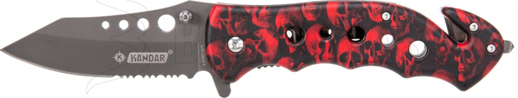 Kandar N481 red skull
