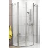 Ravak Chrome sprchovací kút 90x90 cm polkruhová hliníková lesklé/priehľadné sklo 3Q170C00Z1