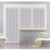 Hotová záclona alebo balkónový komplet, Mia, biela 350 x 170 cm