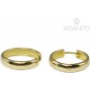 ADANITO BRN1219G - Zlaté náušnice krúžky 18 mm 3.08 g