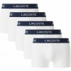 Pánske boxerky Lacoste Cotton Jersey Trunks 5P - white - Biely (L)