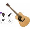 Fender CD-60S WN LH Premium SET Natural Akustická gitara