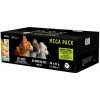 Mokré krmivo PetRepublic pre mačky, kúsky v jemnej omáčke, MIX mäsových a rybích príchutí, 48x85g