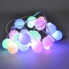 Solight LED vianočná reťaz farebné gule, 20x LED, 2m, 2x AA 1V273