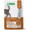 Natures Protection cat kitten chicken & beef kapsičky pre mačiatka 22x100g