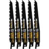 DeWALT DT99554 XR FLEXVOLT pílové listy na drevo s klincami, 152 mm, 5 ks