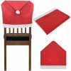ISO Vianočné poťahy na stoličku 6x + obrus Santa Claus 172 x130 cm