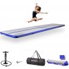 Airtrack inSPORTline Airstunt 500x100x10 cm biely s ručnou pumpou