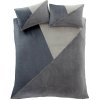 Sivé fleecové obliečky na dvojlôžko 200x200 cm Cosy Larsson Geo – Catherine Lansfield