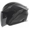 Otvorená Prilba prilba Nox Jet N130 Myst, čierno-strieborná, M
