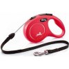 Vodítko FLEXI Classic NEW S lanko 8m/12kg červená
