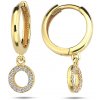 Lillian Vassago Zlaté krúžkové náušnice s kruhom so zirkónmi 1,3 cm LLV98-GER088Y