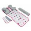 Baby Nellys Komplet do kočíka - podložka, polštářek, potah na popruhy a barierku č. 5 D19