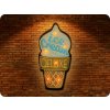 TelForceOne Forever Light LED retro kovová ceduľa Ice Cream [RTV100461]