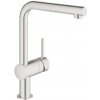 Drezová batéria GROHE Minta s vyťahovacou sprškou supersteel 32168DC0