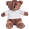 GRIZZLY. Plyšová hračka medvedíka v tričku - Biela