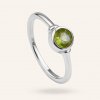 SilveAmo Strieborný prsteň s peridotom Insight K1X5009