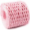 Lyko rafia prírodné, na pletenie tašiek Ø1,5 mm - 1 ks 5 ružová sv.