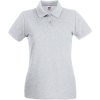 Fruit of the Loom Polokošile Lady-Fit Premium Polo, krátký rukáv, dámská COT-16303061000 XS Melír šedá