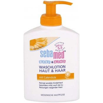 Sebamed Baby & Kind Umývacie mlieko na telo a vlasy pre deti s nechtíkom 200 ml