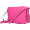 MADE IN ITALY Kožená kabelka na rameno 517 fuchsia Fuchsia