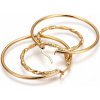MSPERK Dámske náušnice dvojité kruhy 25 a 40 mm