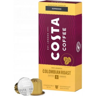 COSTA COFFEE The Colombian Roast kompatibilné s Nespresso ESPRESSO 5 10 Kapsule